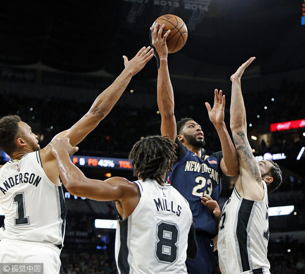 马刺客场胜鹈鹕，豪取两连胜