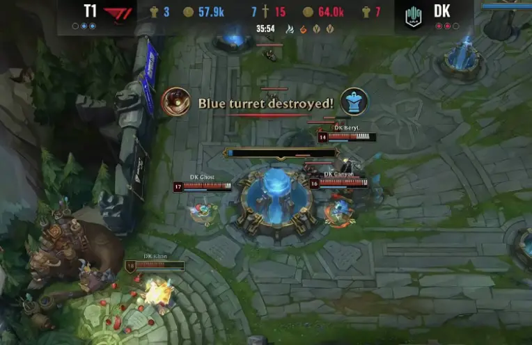 包含LGD血洗100T，Faker极限生还后反打宿命之战四强赛，强势挺进下一轮的词条